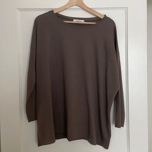 CJLA sterling top in gray/brown